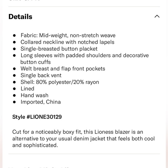 Like new Lioness Blazer - Picture 5 of 7